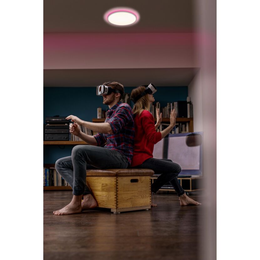 LED-Deckenleuchte 'Smart Slim' weiß Ø 40 cm 2000 lm