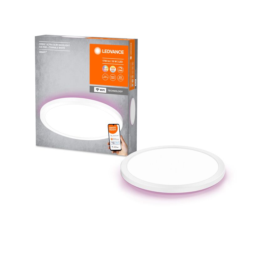 LED-Deckenleuchte 'Smart Slim' weiß Ø 23 cm 1140 lm