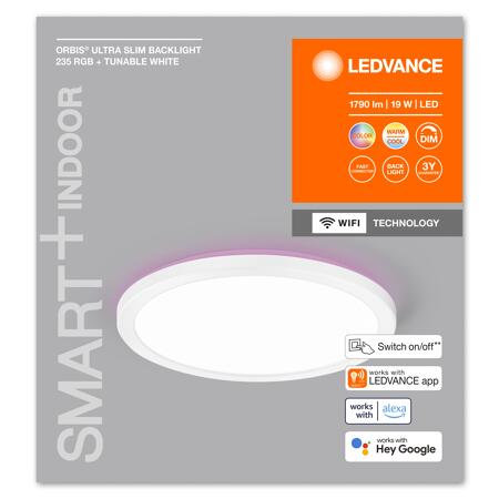 6. Bild von LED-Deckenleuchte 'Smart Slim' weiß Ø 23 cm 1140 lm