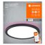 LED-Deckenleuchte 'Smart Slim' schwarz Ø 23 cm 1070 lm