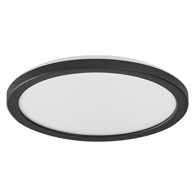 Bild von LED-Deckenleuchte 'Smart Slim' schwarz Ø 23 cm 1070 lm