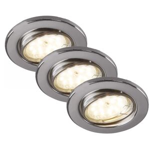 LED-Einbauleuchtenset 5 W 350 lm warmweiß Ø 8,6 cm 3 Stück