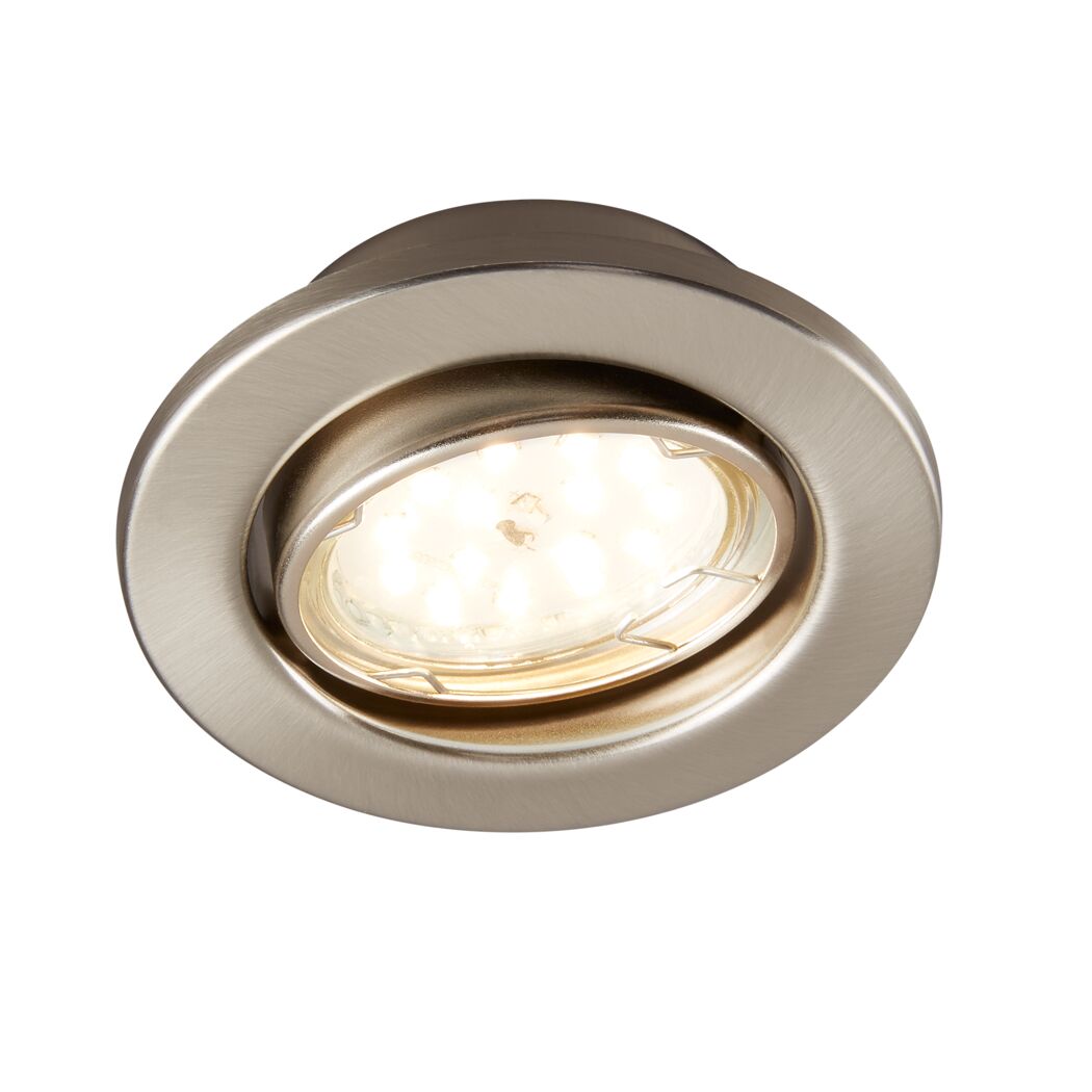 Einbauleuchte nickel, 350 lm, dimmbar