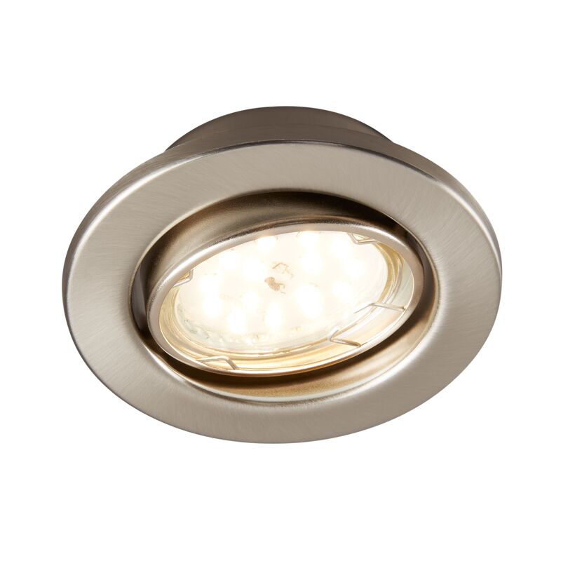 Einbauleuchte nickel, 350 lm, dimmbar
