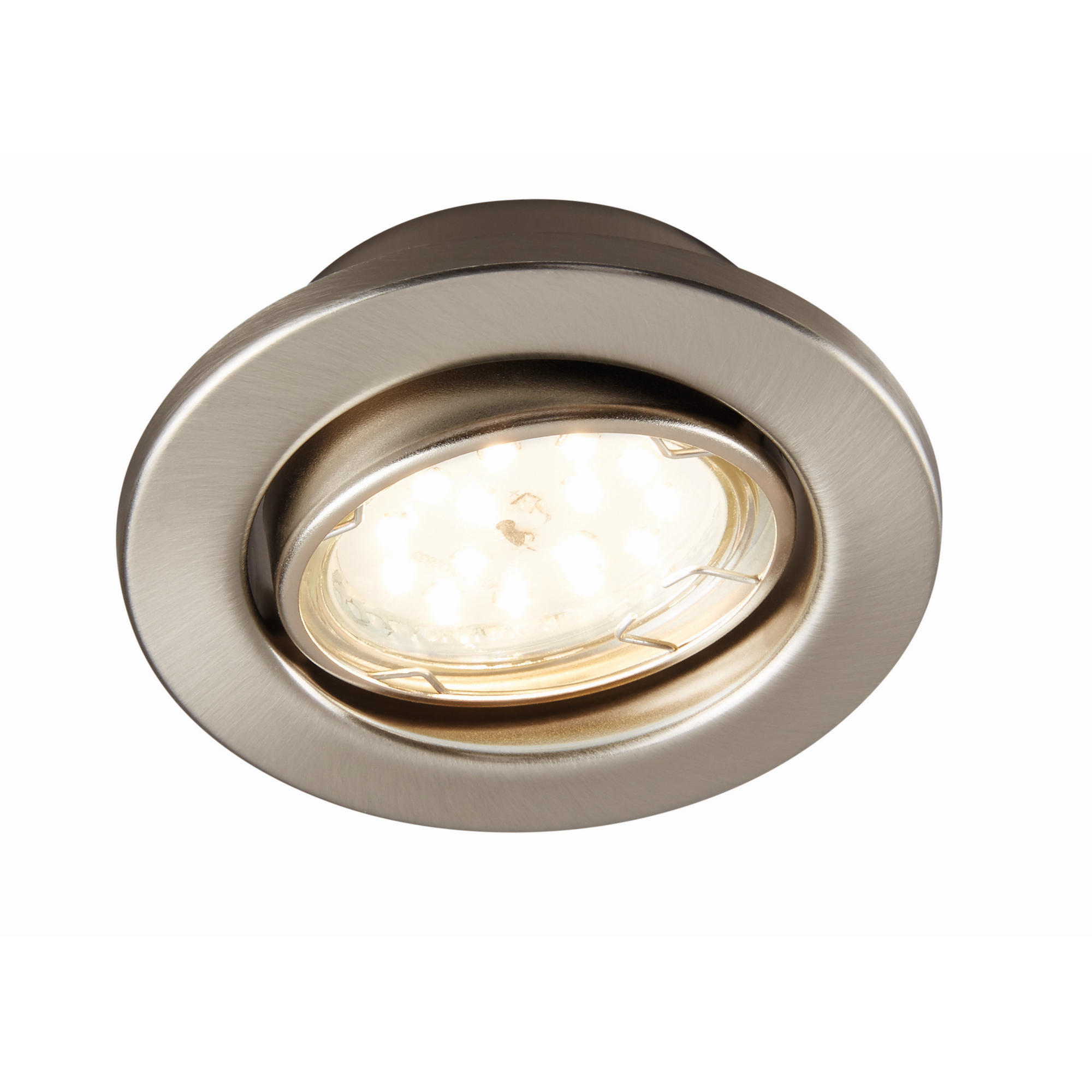 Einbauleuchten-Set nickelfarben matt 5 W 3-teilig