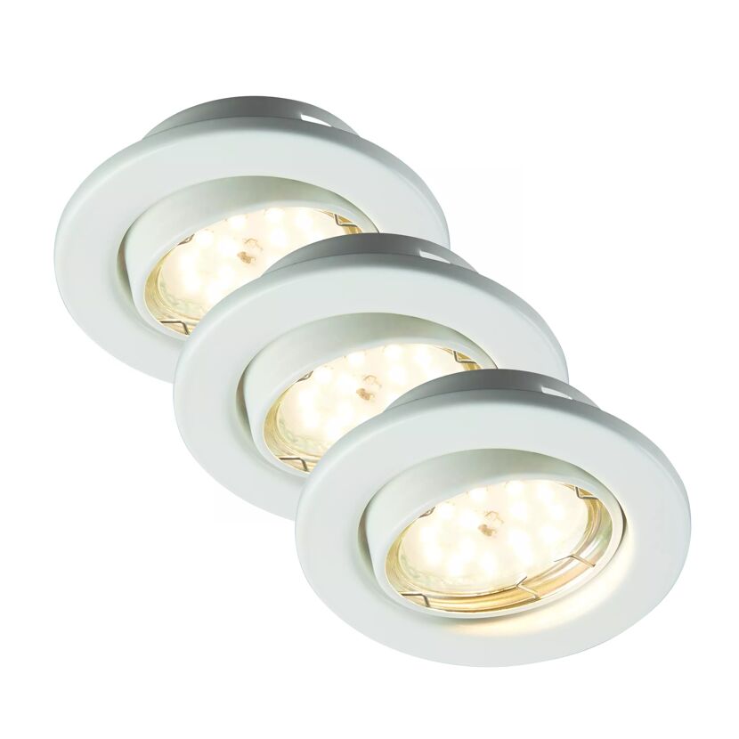 Einbauleuchten-Set weiß 5 W 3-teilig