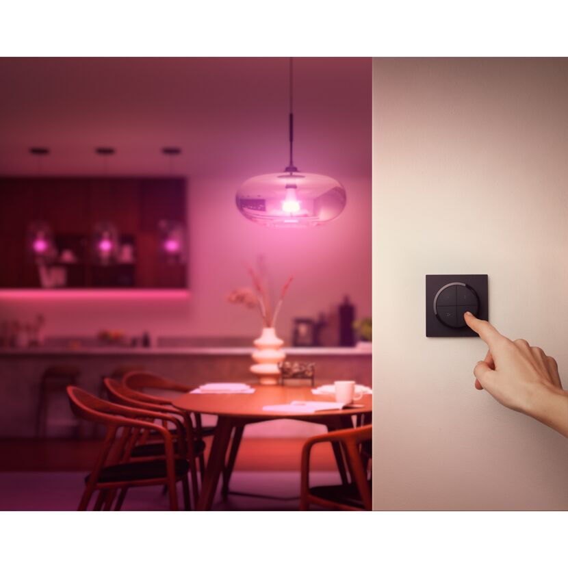 Hand bedient Funkschalter 'Hue Tap Dial'.