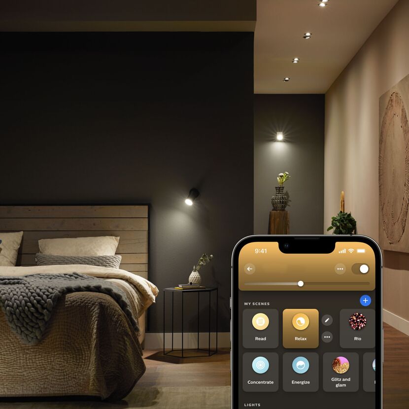 LED-Lampe 'Hue White & Color Ambiance' warmweiß GU10 4,2 W 400 lm