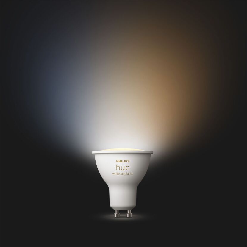 LED-Lampe 'Hue White & Color Ambiance' warmweiß bis kaltweiß GU10 4,2 W 400 lm