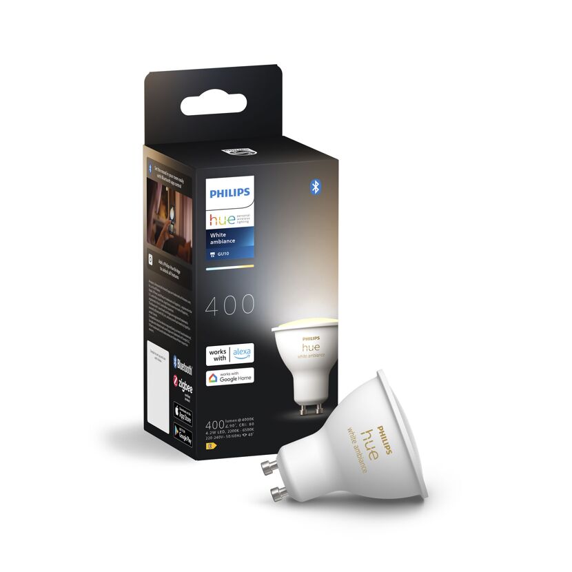 LED-Lampe 'Hue White & Color Ambiance' warmweiß bis kaltweiß GU10 4,2 W 400 lm