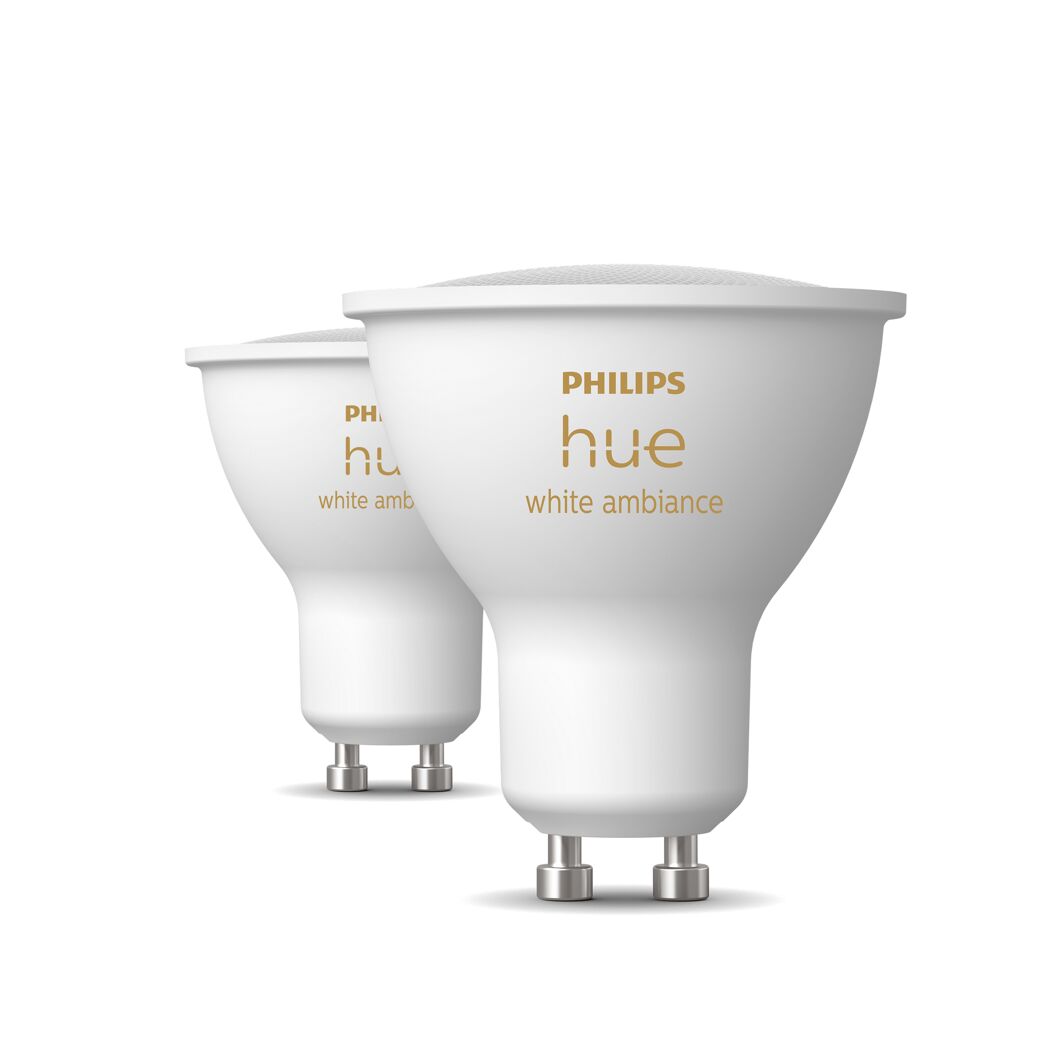 LED-Leuchtmittelset 'Hue White Ambiance' dimmbar Reflektor GU10 4,2 W 400 lm warmweiß bis tageslichtweiß 2 Stück