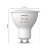 Philips Hue GU10 LED-Leuchtmittel mit Maßen