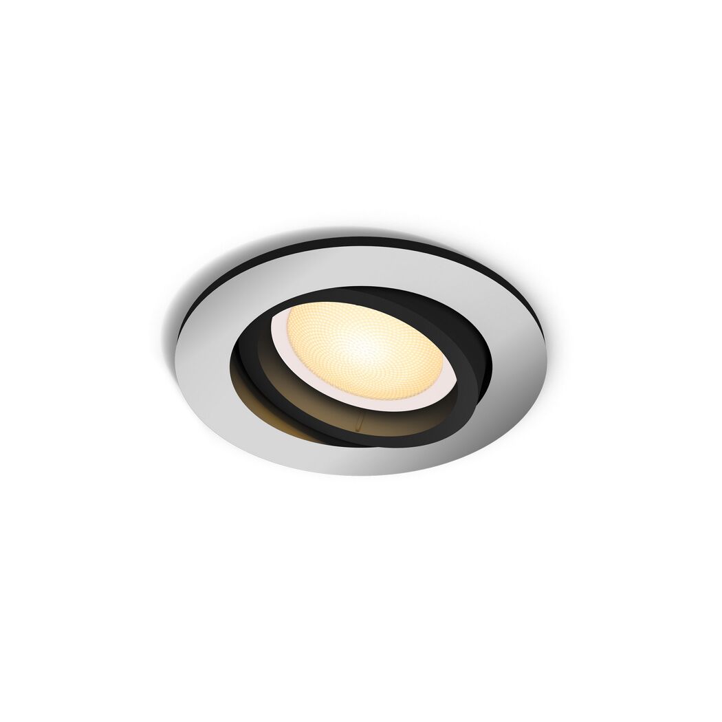 Runder LED-Einbauspot 'Hue Milliskin' Aluminium