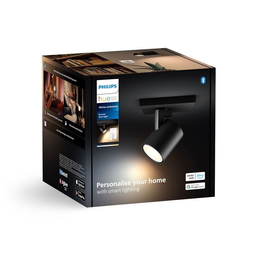 LED-Spot 'Hue Runner' schwarz 4,2 W