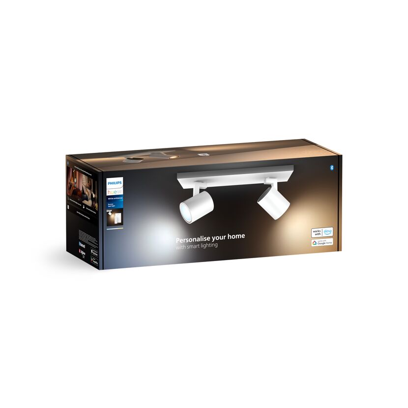 LED-Spot 'Hue Runner' weiß 2 x 4,2 W