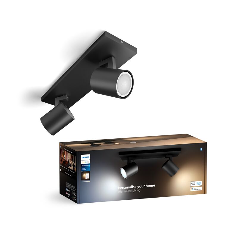LED-Spot 'Hue Runner' schwarz 2 x 4,2 W