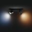 LED-Spot 'Hue Runner' schwarz 2 x 4,2 W