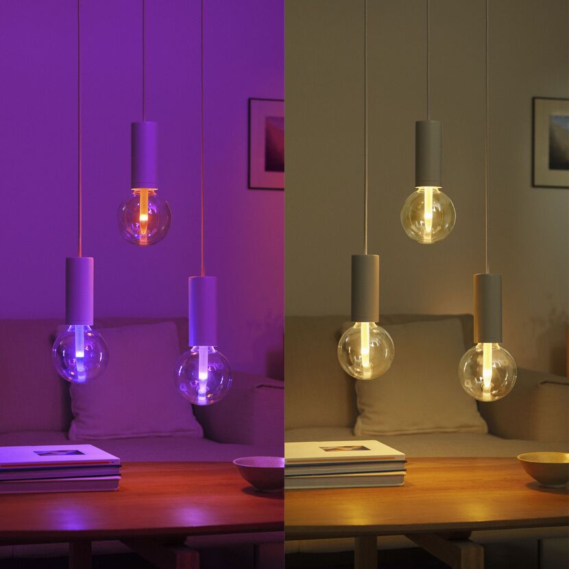LED-Leuchtmittel ‘Hue LG‘ dimmbar Globe klar E27 6,8 W 500 lm warmweiß bis kaltweiß