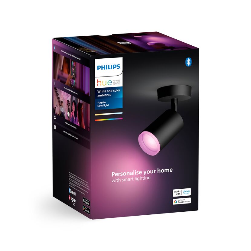LED-Spot 'Hue Fugato' schwarz 4,2 W