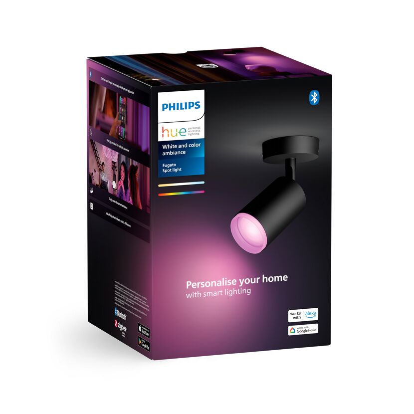 LED-Spot 'Hue Fugato' schwarz 4,2 W