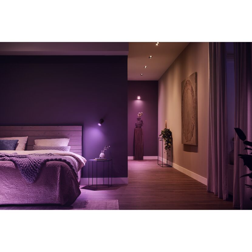 LED-Spot 'Hue Fugato' schwarz 4,2 W