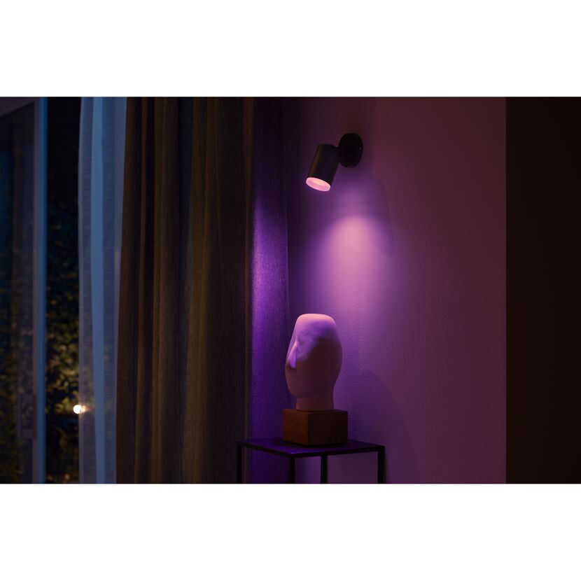 LED-Spot 'Hue Fugato' schwarz 4,2 W