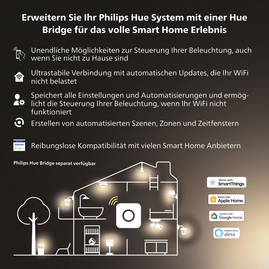 Philips Hue Bridge Smart Home System Infografik