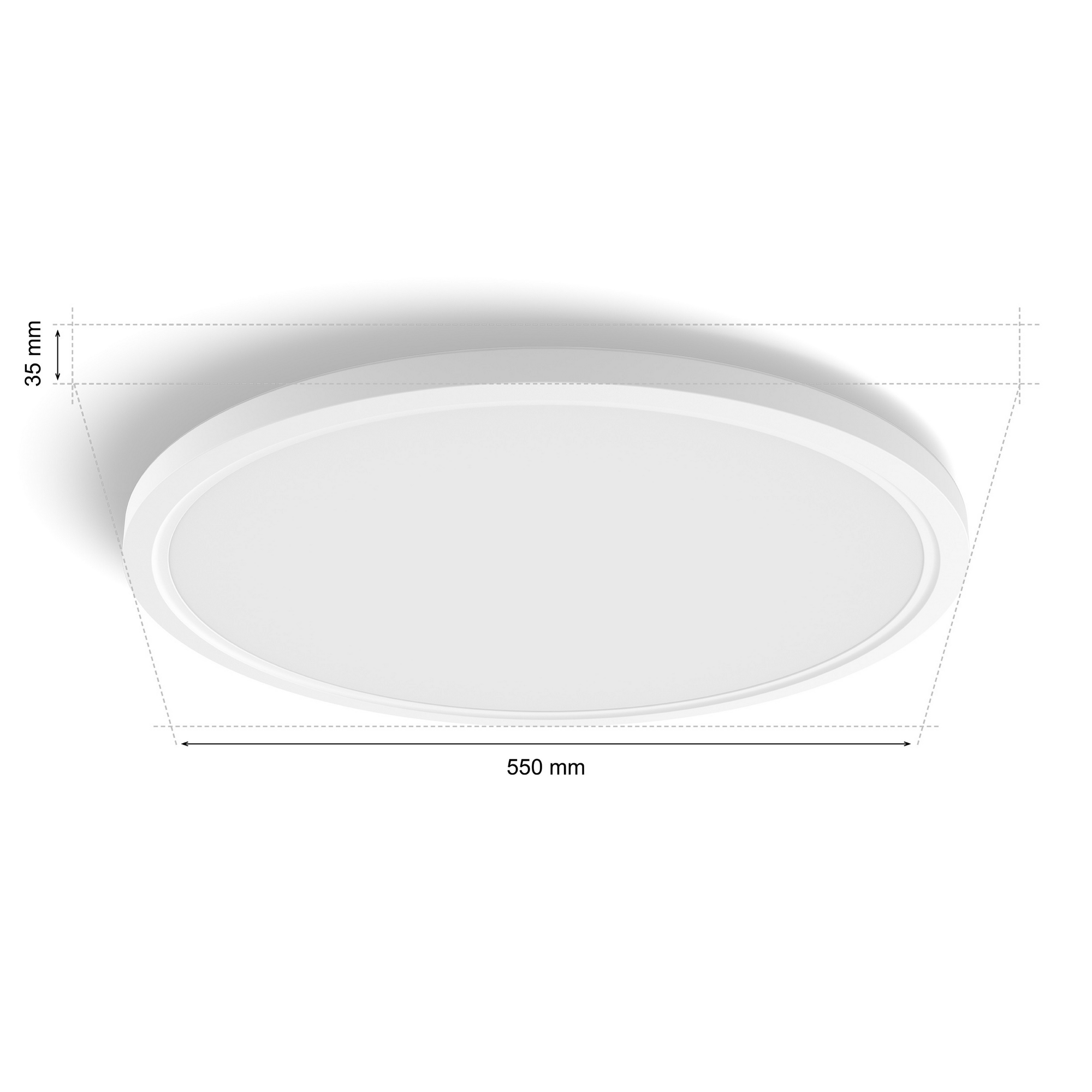 Panelleuchte 'Hue Tento' weiß Ø 54,2 x 3,56 cm + product picture