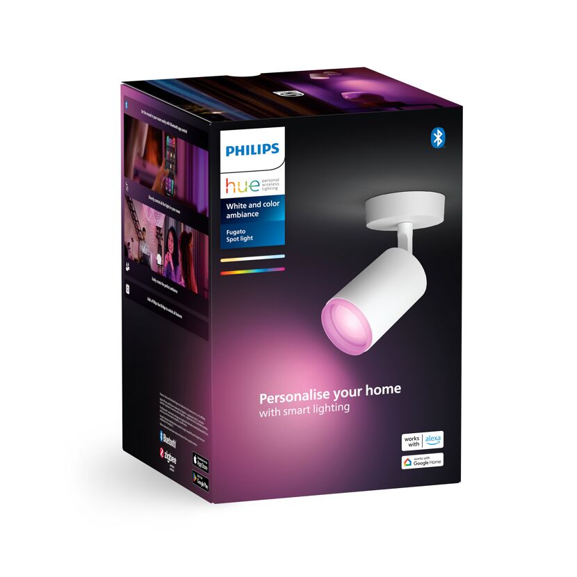 Philips Hue Fugato Spot Weißer Bluetooth-Deckenstrahler