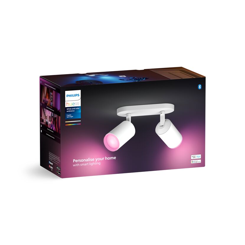 LED-Spot 'Hue Fugato' weiß 2 x 4,2 W