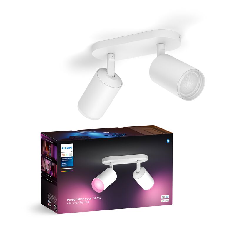 LED-Spot 'Hue Fugato' weiß 2 x 4,2 W