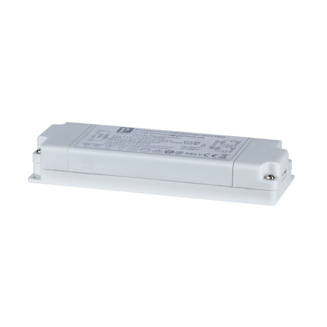 Elektroniktrafo 35 - 105 W auf weißem Hintergrund