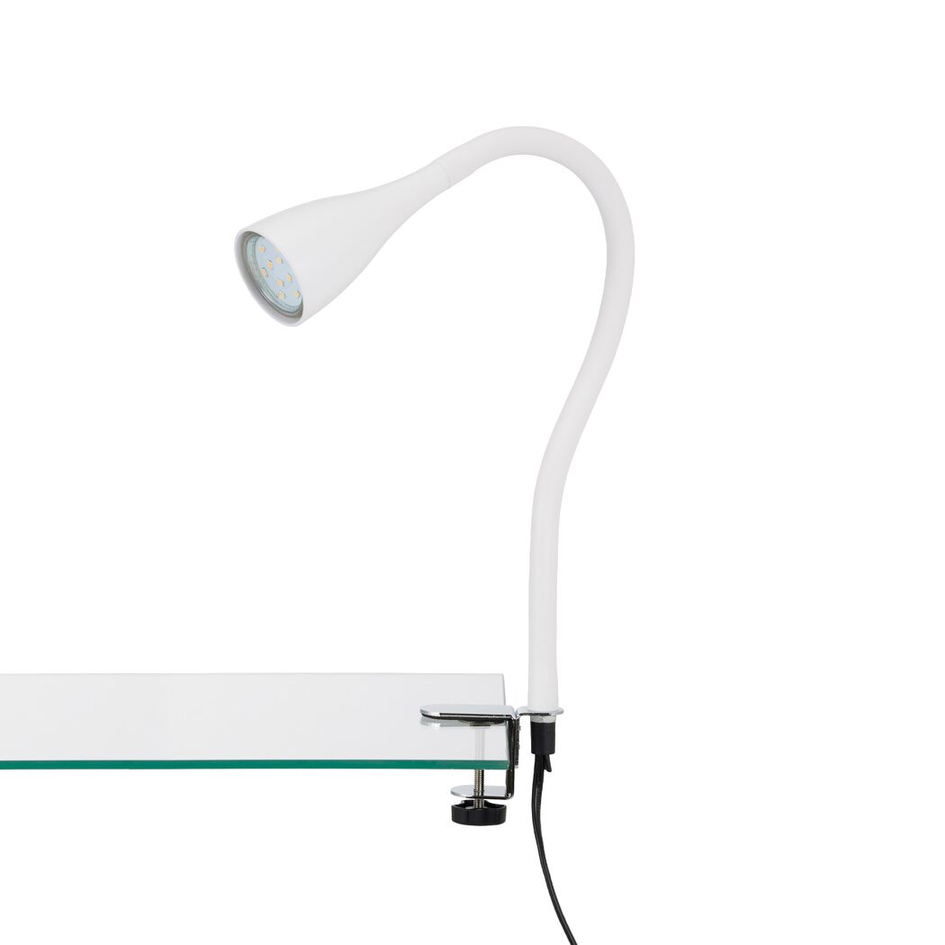 LED-Klemmlampe 'Elasti' GU10 3 W 260 lm warmweiß 60 x 5,5 cm