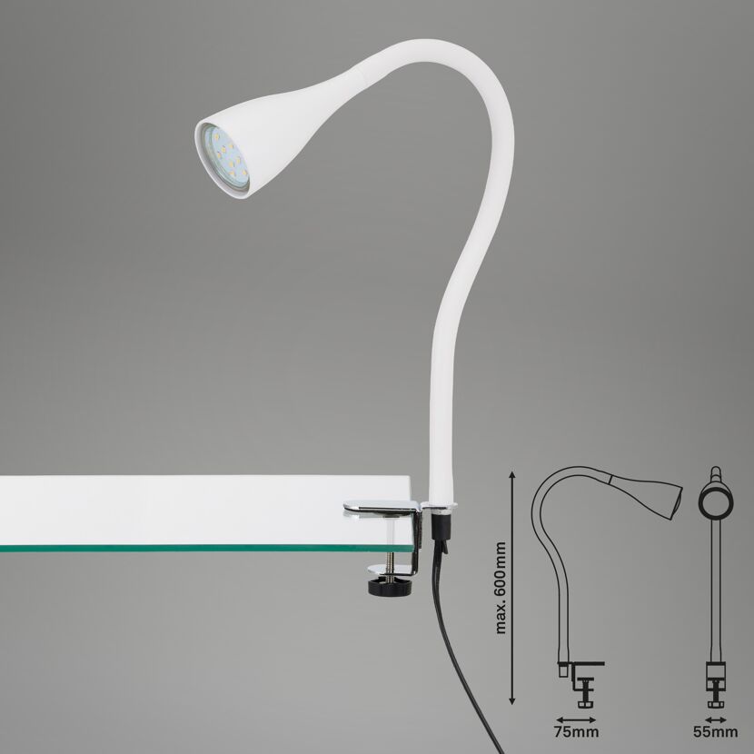 LED Klemmspot 250 lm, schwarz