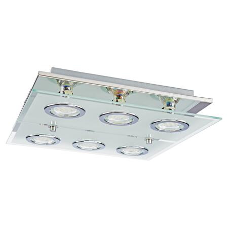 2. Bild von LED-Deckenleuchte 'Cabo' chromfarben 34 x 34 cm