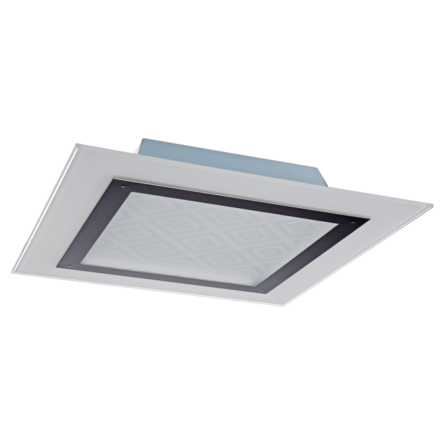Bild von LED-Deckenleuchte 'Rolanda' weiß/chromfarben 30 x 30 cm