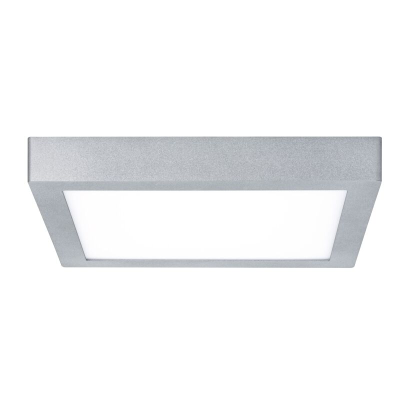 Silbernes LED-Panel 'Lunar' quadratisch