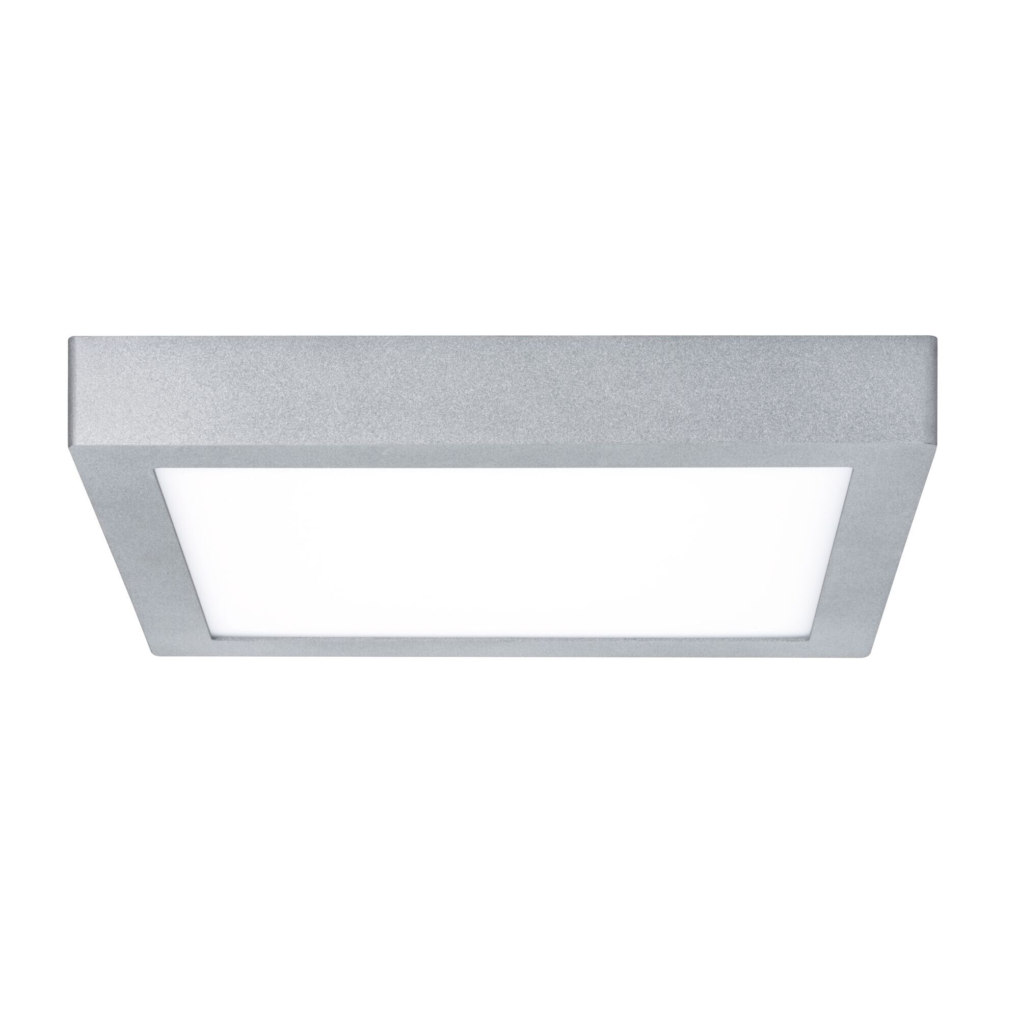 Silbernes LED-Panel 'Lunar' quadratisch