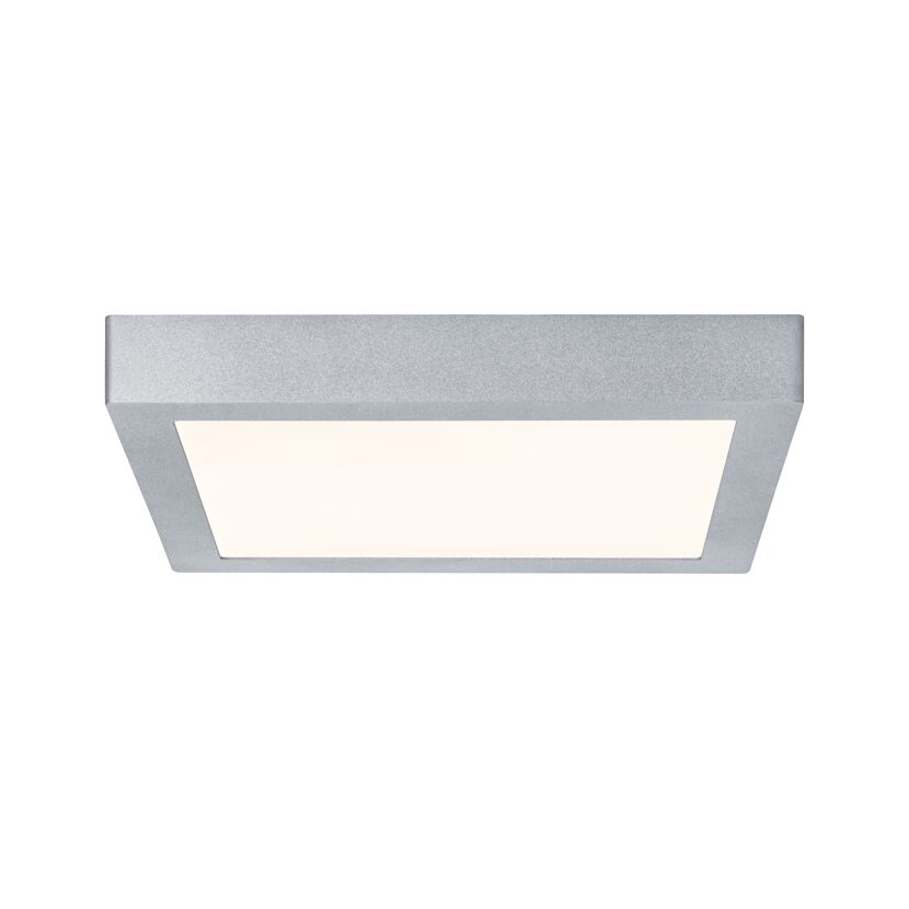 LED-Panel 'Lunar' in Silbergrau mit warmweißem Licht