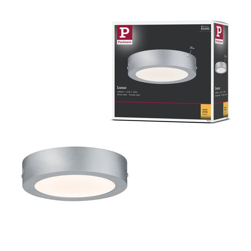Paulmann LED-Panel 'Lunar' mit Verpackung.