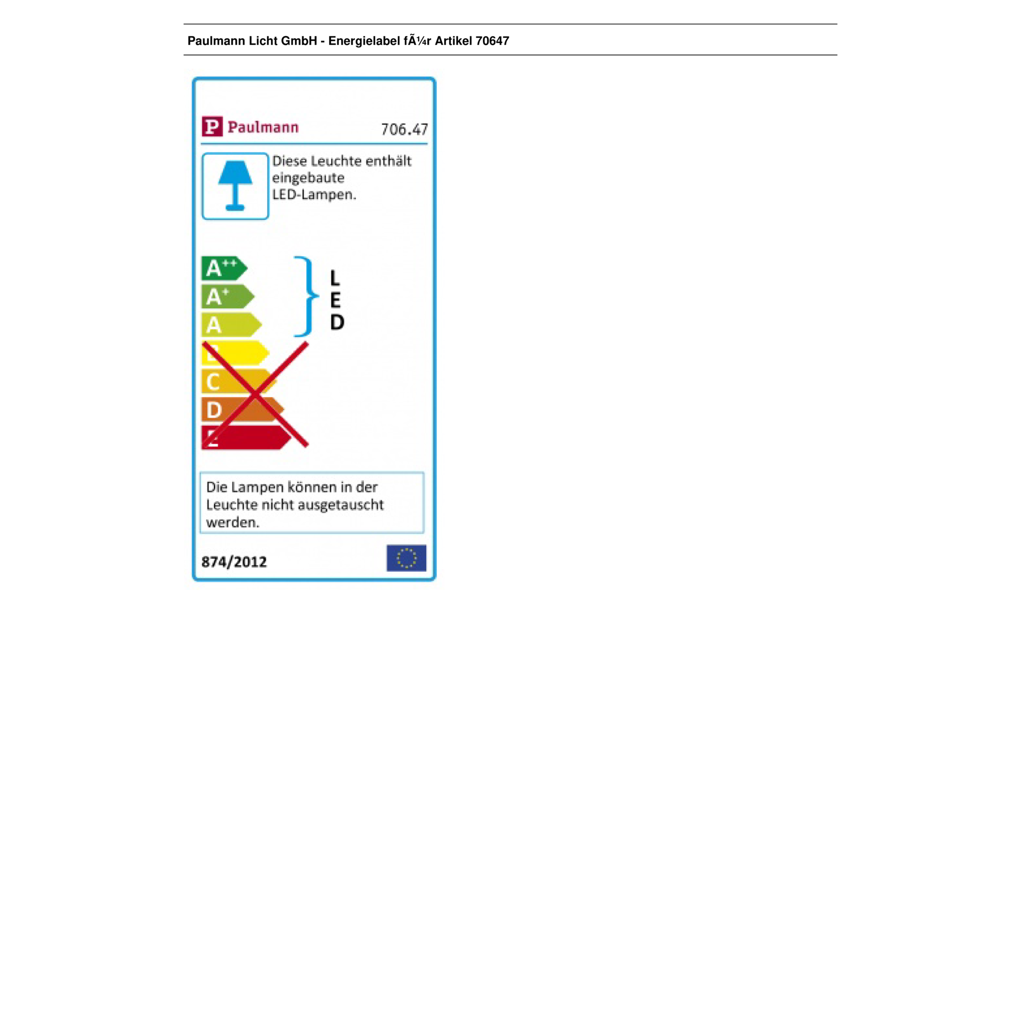 LED-Panel 'Lunar' weiß, matt, eckig