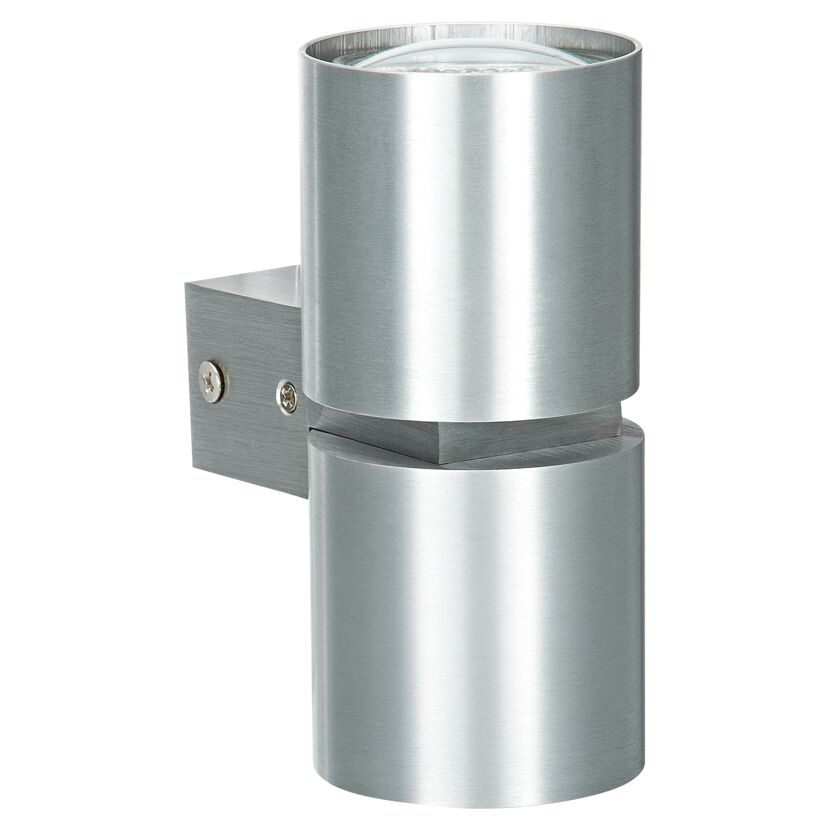 Silberfarbene LED-Wandleuchte Izon
