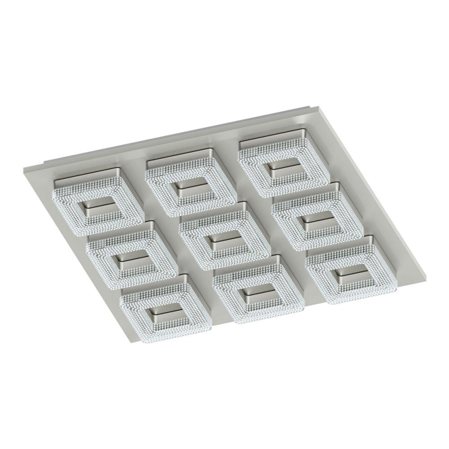Bild von LED-Deckenleuchte 'Fradelo' silbern 9-flammig