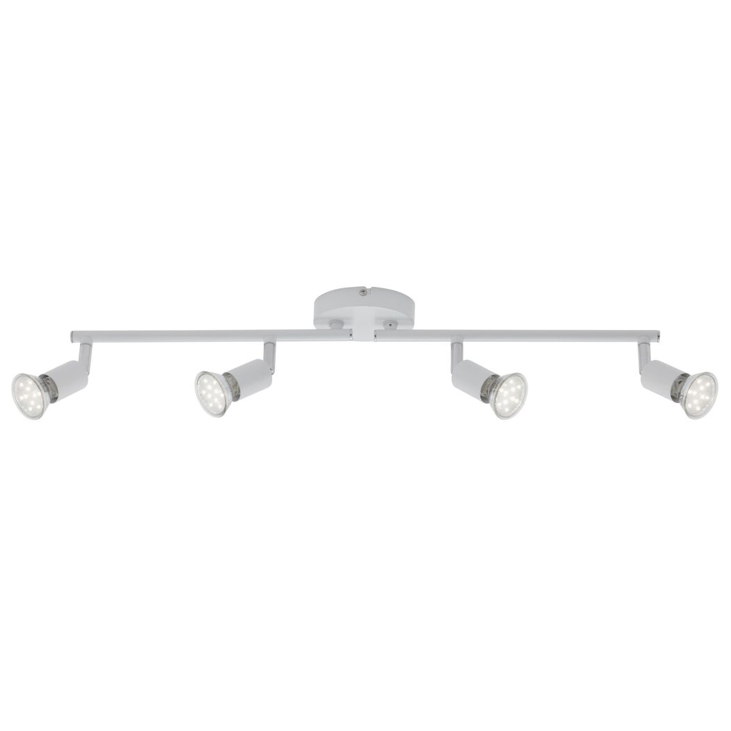 LED-Spot 'Simple' 4-flammig GU10 3 W 250 lm warmweiß 6,5 x 10,5 x 65 cm