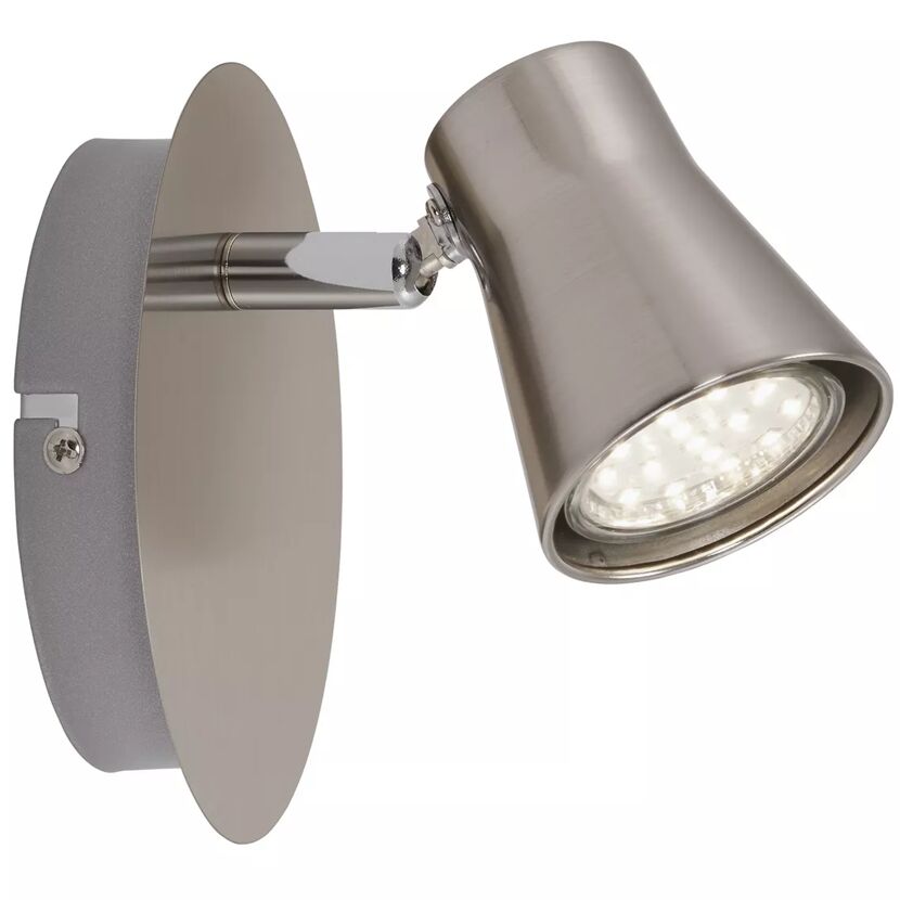 LED-Wohnraumstrahler 'Four' 1-flammig 250 lm nickelfarben