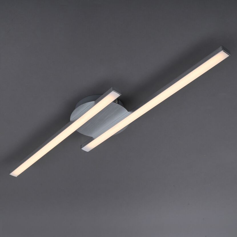 LED-Deckenleuchte 'Go' 480 lm 2-flammig, silbern