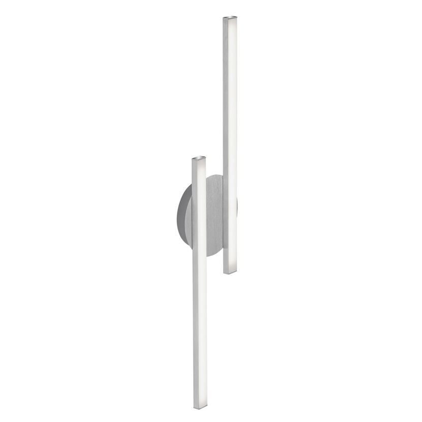 LED-Deckenleuchte 'Go' 480 lm 2-flammig, silbern
