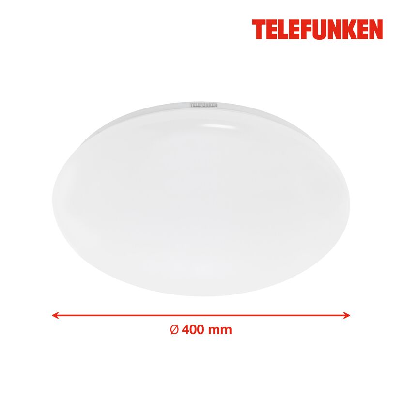 Sensor-LED-Deckenleuchte 'Apollon' weiß 2000 lm, Ø 40 cm
