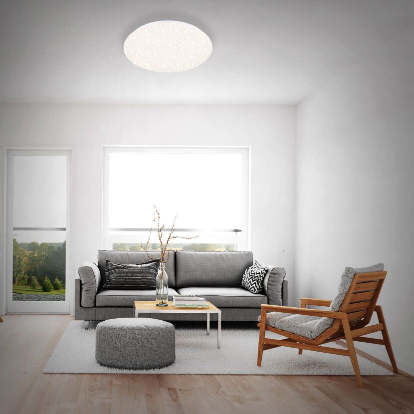 LED-Deckenleuchte 'Verb' Ø 48,5 x 7,5 cm dimmbar 38W 4400 lm weiß
