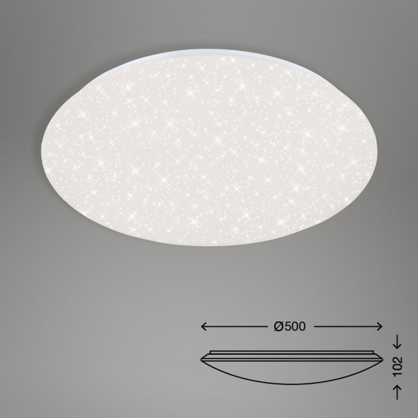 LED-Deckenleuchte 'Verb' Ø 48,5 x 7,5 cm dimmbar 38W 4400 lm weiß